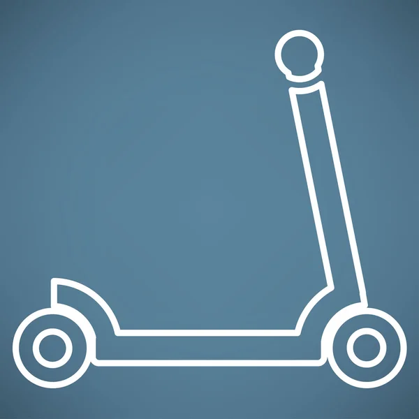 Scooter, icono de la bicicleta — Archivo Imágenes Vectoriales