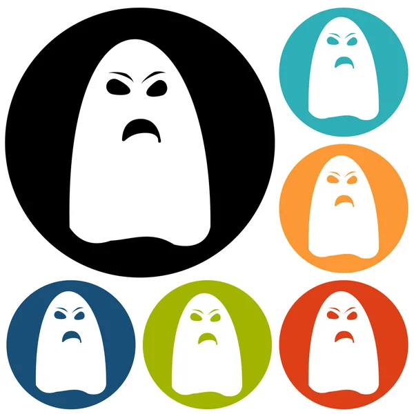 Ghost, halloween icons set — Stock Vector