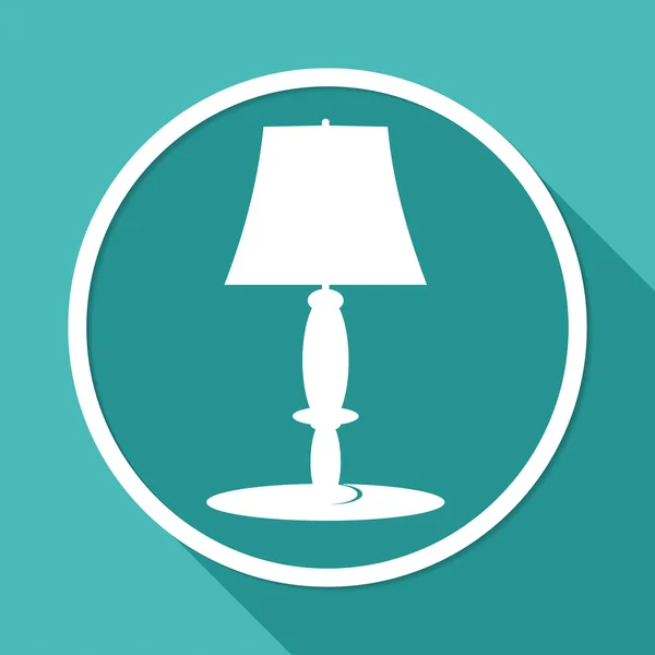 Stolní lampa, vnitřní ikony — Stockový vektor