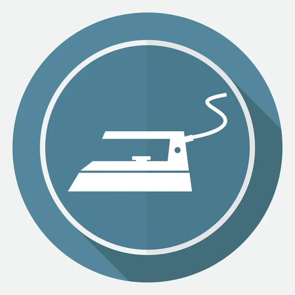 Steam iron, ironing icon — Stock Vector