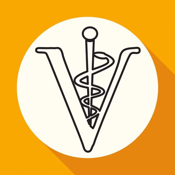 Veterinário, ícone de medicina animal de estimação — Vetor de Stock