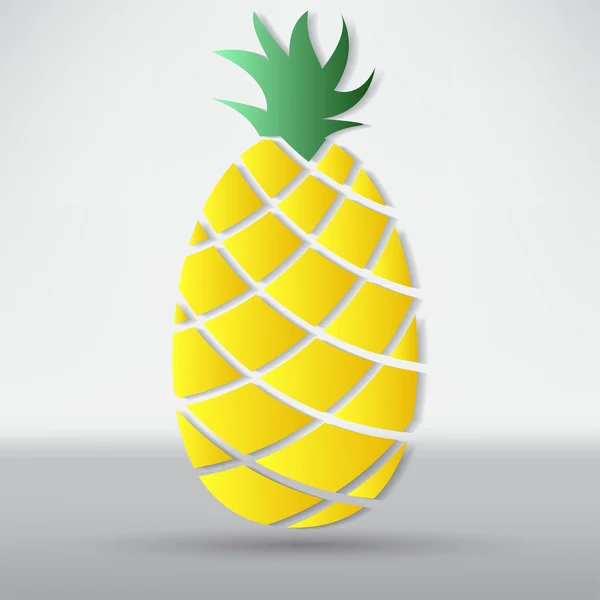Icône de l'ananas — Image vectorielle