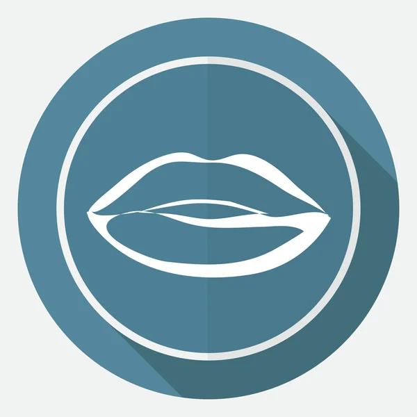 Kiss, lips icon — Stock Vector