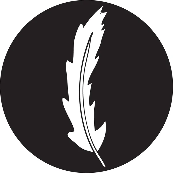 Pluma, escritura, icono de la pluma — Vector de stock