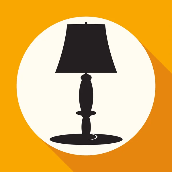 Lámpara de mesa, icono interior — Archivo Imágenes Vectoriales