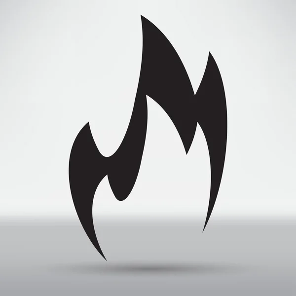 Fuego, icono de llama — Archivo Imágenes Vectoriales