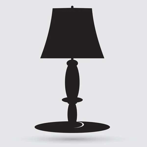 Table lamp, interior icon — Stock Vector