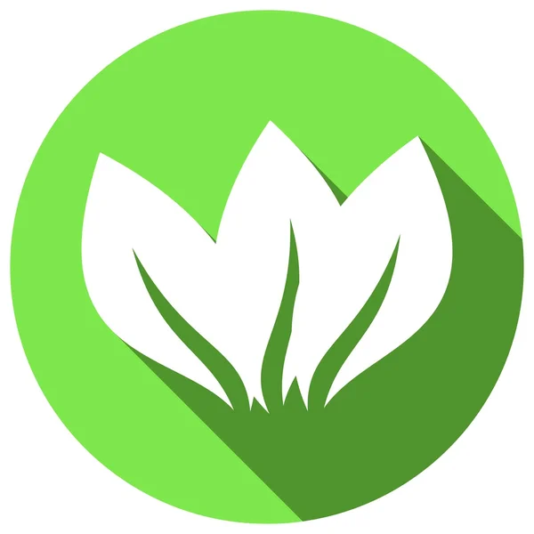 Bladeren, eco-pictogram — Stockvector