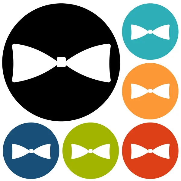 Bow tie icons set — Stock Vector