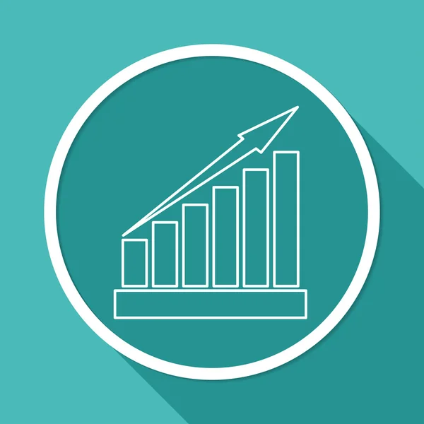 Affärsdiagram ikon — Stock vektor