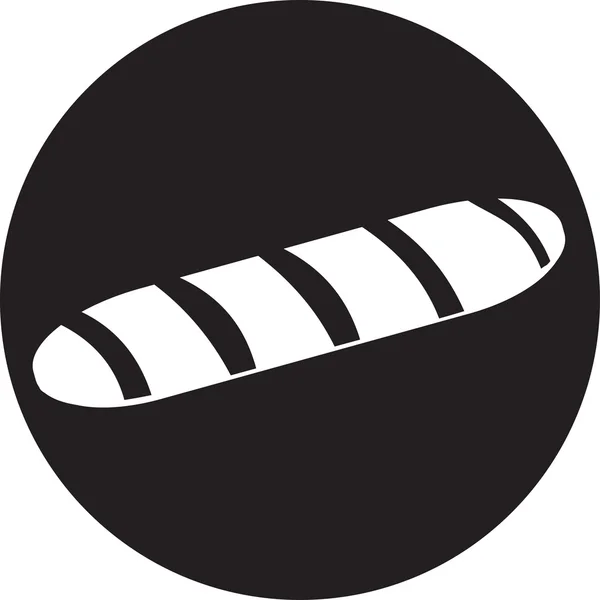 Brood, voedsel pictogram — Stockvector