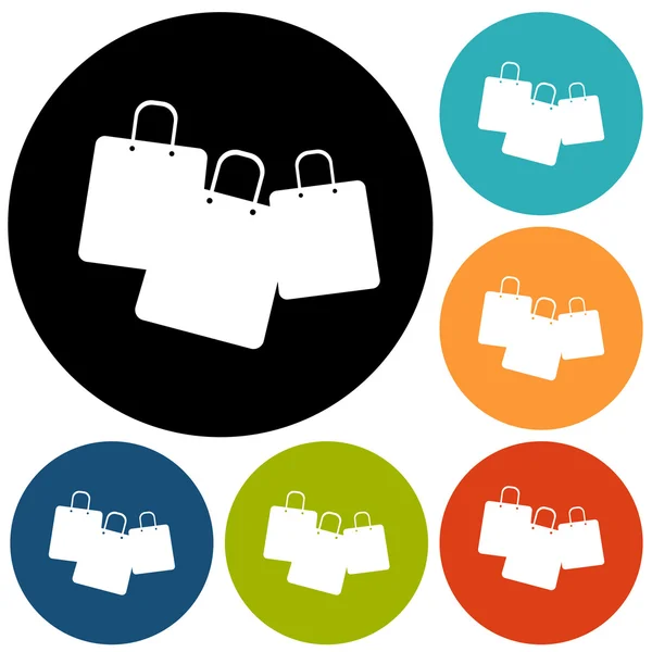 Shopping bags, sale icons — Stock Vector