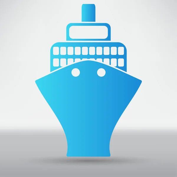 Schip, cruise, reis pictogram — Stockvector