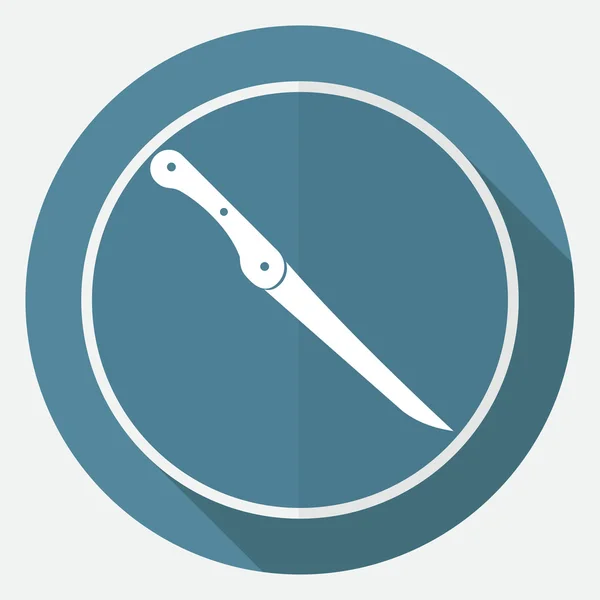 Cuchillo, utensilio, icono de la cocina — Vector de stock