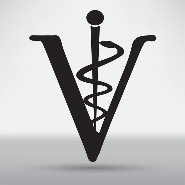 Ікона ветеринарної медицини для домашніх тварин — стоковий вектор