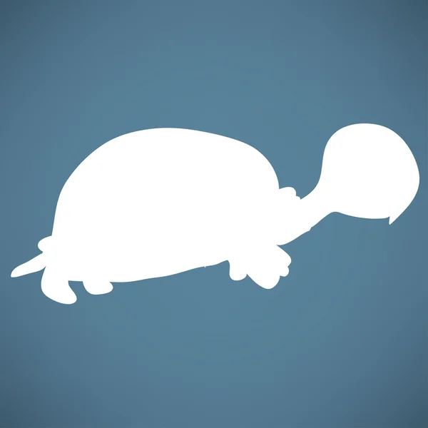 Tortuga, animal icono — Vector de stock