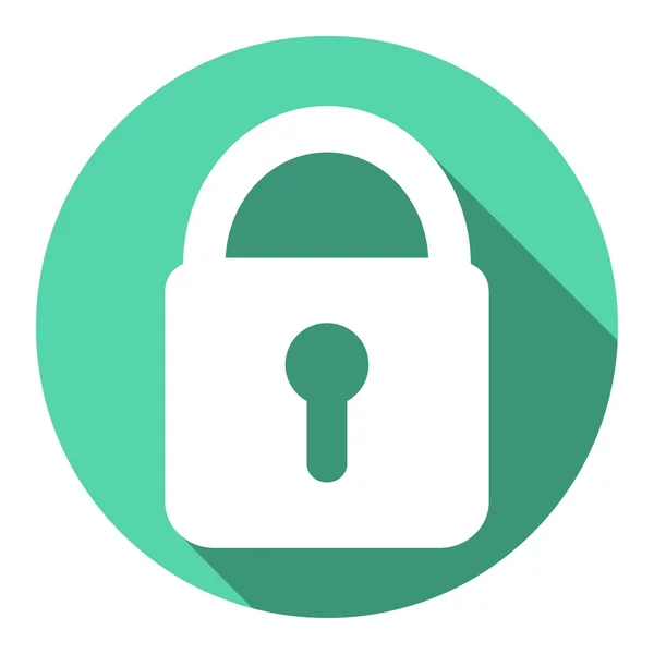 Lås, hänglås, security-ikonen — Stock vektor