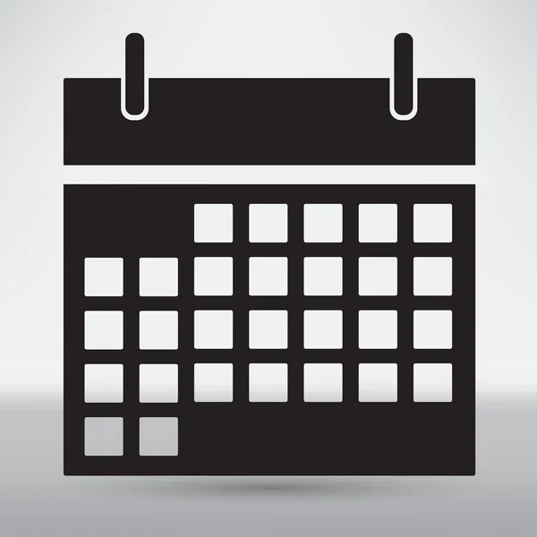 Kalender, planning pictogram — Stockvector