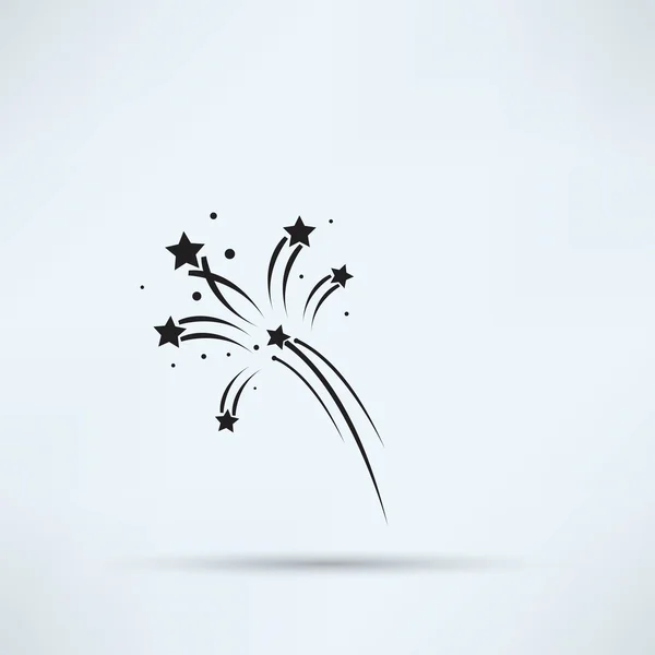 Fireworks, celebration icon — Stock Vector