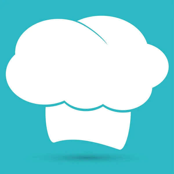 Icono de sombrero de chef, cocina — Vector de stock