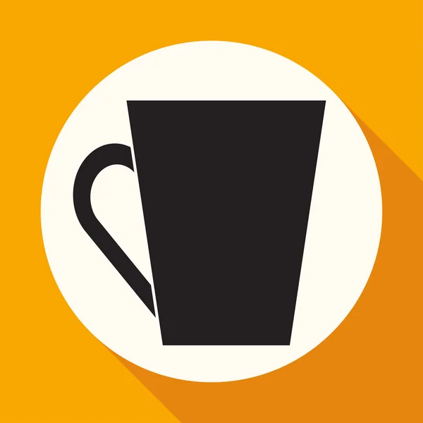 Pictogram van cup, thee, koffie — Stockvector