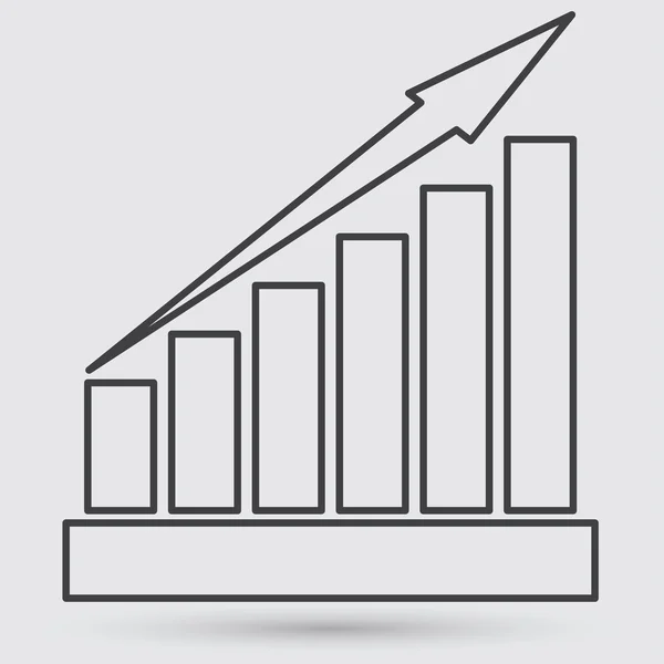 Iş grafik simgesi — Stok Vektör