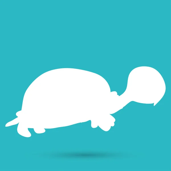 Tortuga, animal icono — Vector de stock