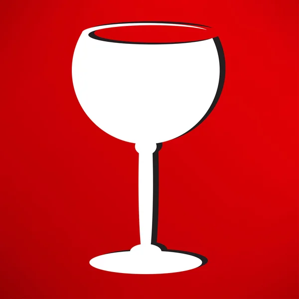 Wineglass, drink icon. — Stock Vector