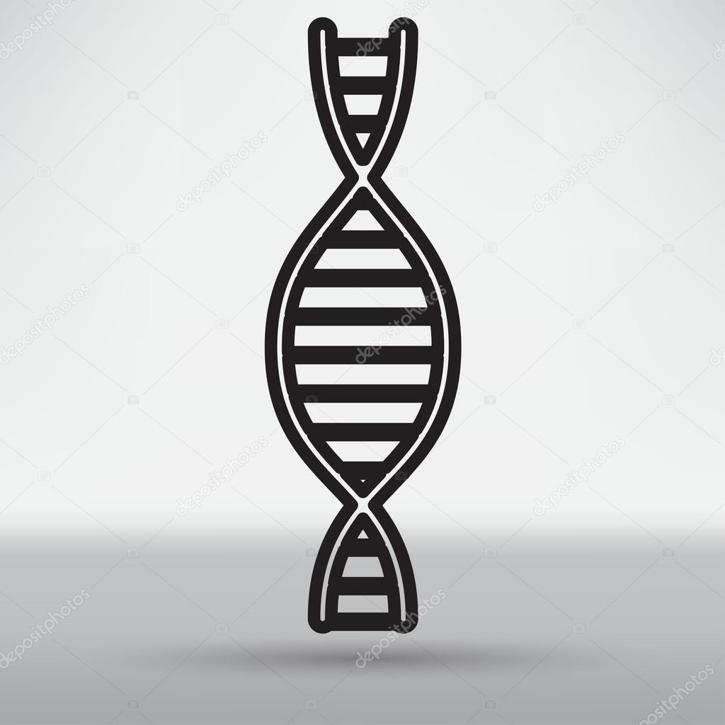 dna helix, medicine icon