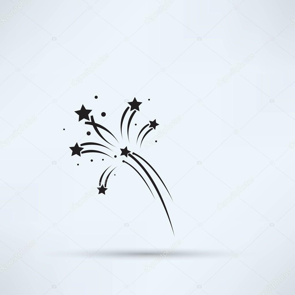 Fireworks, celebration icon