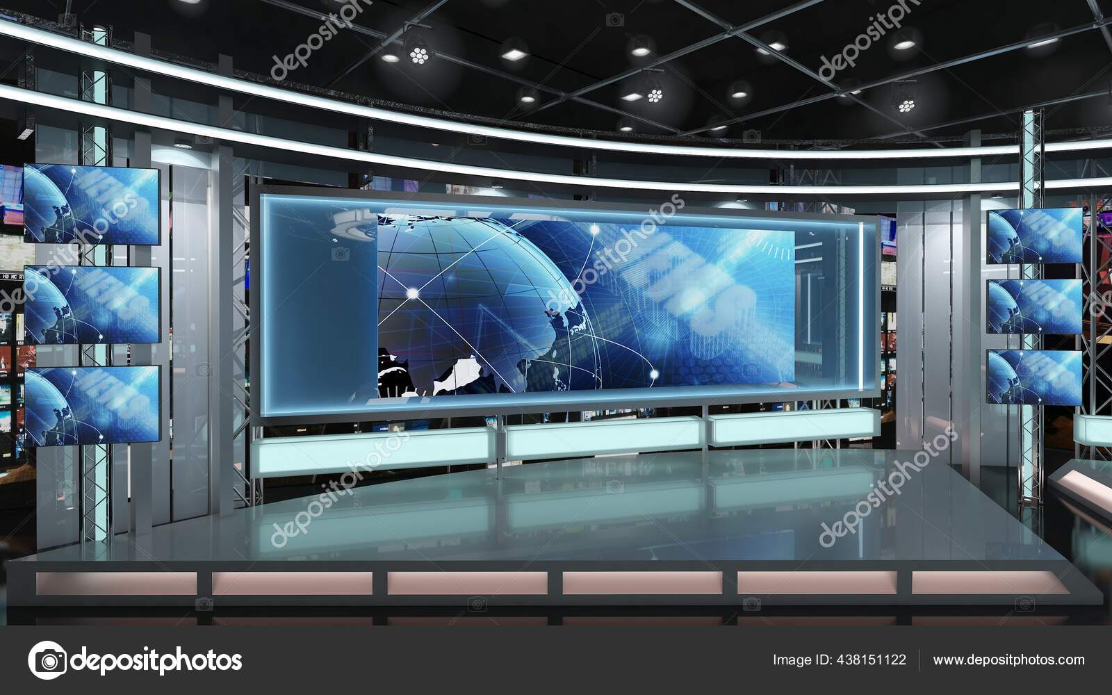 Tv Studio Background Set