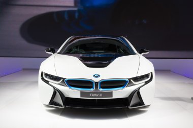 Nonthaburi - 23 Mart: Bmw i8 37 Bangkok Int ekranda
