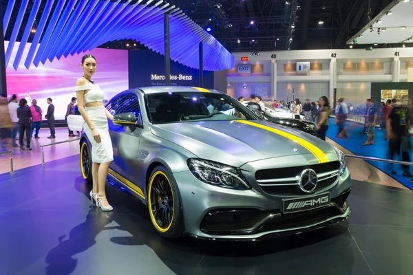 NONTHABURI - MARCH 23: NEW Mercedes Benz c63 s AMG on display at — Stock Photo, Image