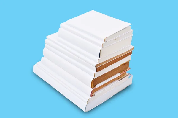 Stack of White Cover Book — Stock Photo, Image