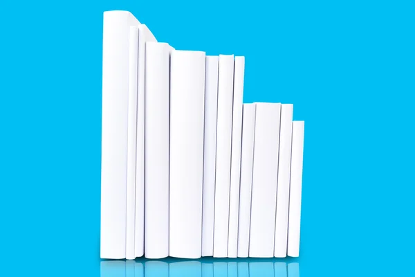 Stack of White Cover Book — Stock Photo, Image