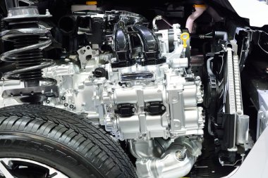 NONTHABURI - DECEMBER 1: Section Cut of Subaru Frorester 2.0 XT  clipart