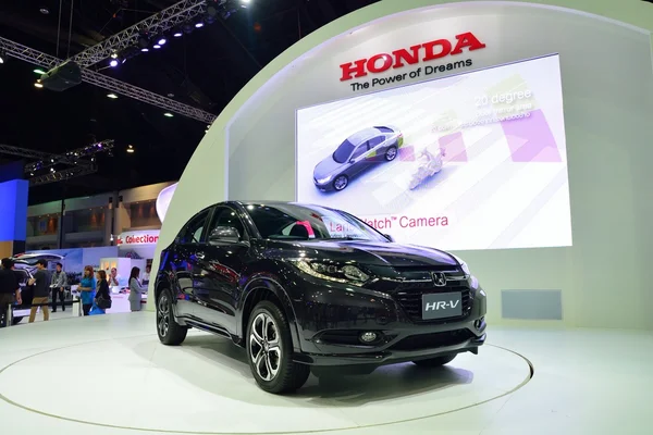 Warszawa - 1 grudnia: Nowa Honda Hr-V samochód wyświetlacz w Tajlandii — Zdjęcie stockowe