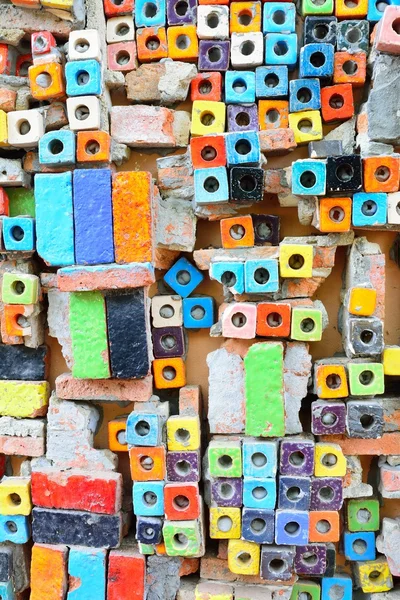 Carreaux de céramique colorés motifs fond . — Photo