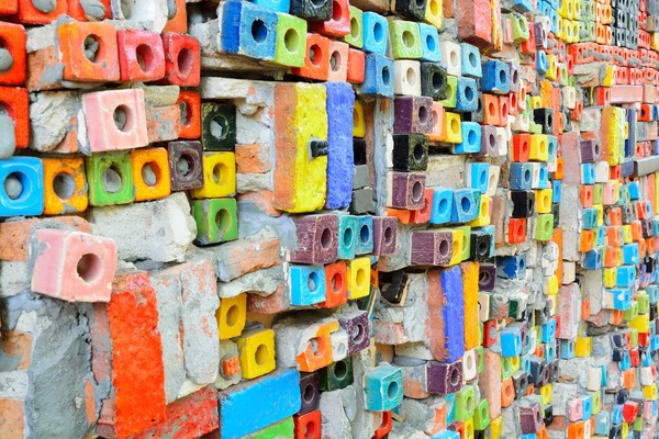 Carreaux de céramique colorés motifs fond . — Photo