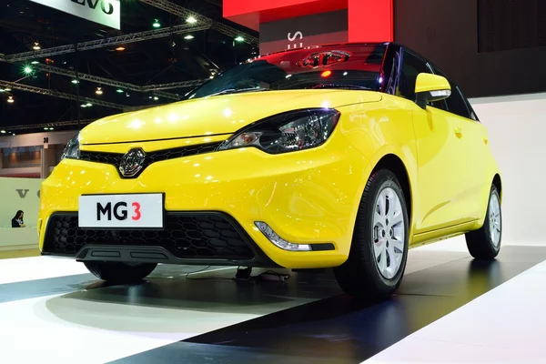 Bangkok - märz 26: mg 3 hatchback car mit 1500 ccm vti motor — Stockfoto