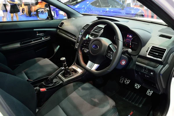 BANGKOK - March 26 : Interior design of Subaru WRX Sedan Car on — Stok fotoğraf