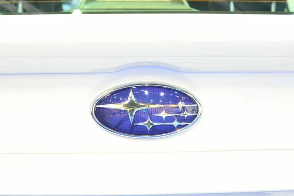 BANGKOK - 26 marzo: logo della Subaru WRX su Display alla 36esima Bangk — Foto Stock