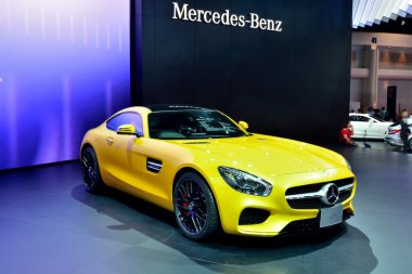 Bangkok - 26 Mart: Mercedes Benz Amg-Gts ekranda 36 Ba