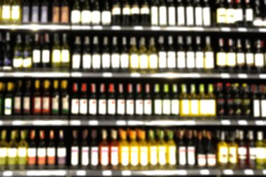 Bulanıklaştırma veya görüntü tekel raf şarap Defocus