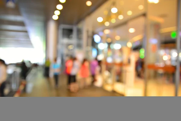 Blur or Defocus image of People enter entrance door of Shopping — Stock Photo, Image