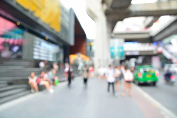 Blur or Defocus Group of People Walking in the City Footpath — Stock Photo, Image