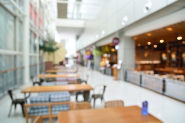 bokeh kafede emplty tablo ile arka plan bulanıklık