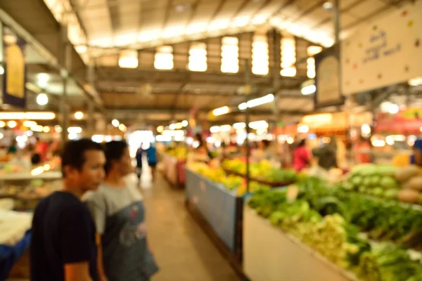 Oskärpa eller Defocus bakgrund av lokala och traditionella marknaden — Stockfoto