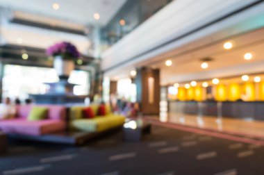 Bulanık soyut veya otel lobisinin arka plan bulanıklık