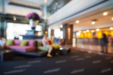 Bulanık soyut veya otel lobisinin arka plan bulanıklık